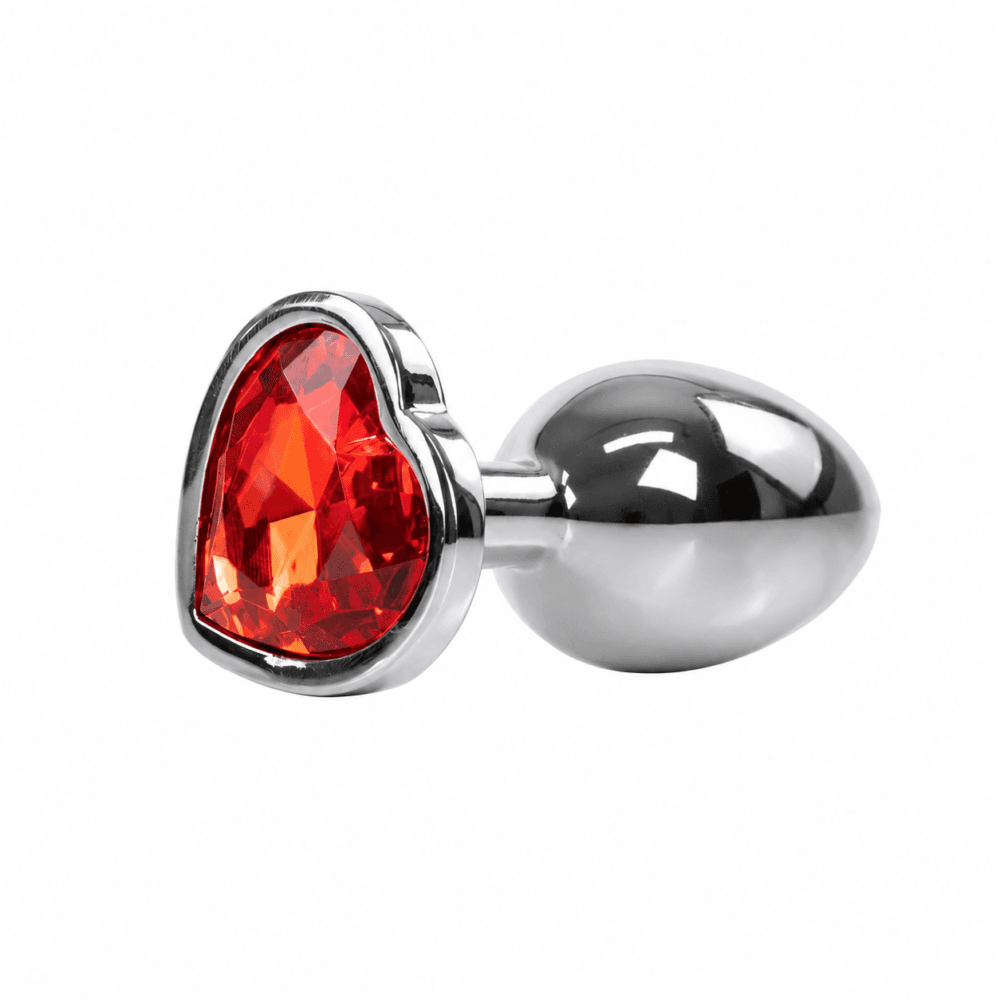 PLUG ANAL MIKEL forma de corazón tienda online Bangover Colombia plateado