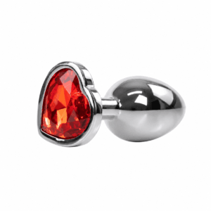 PLUG ANAL MIKEL forma de corazón tienda online Bangover Colombia plateado