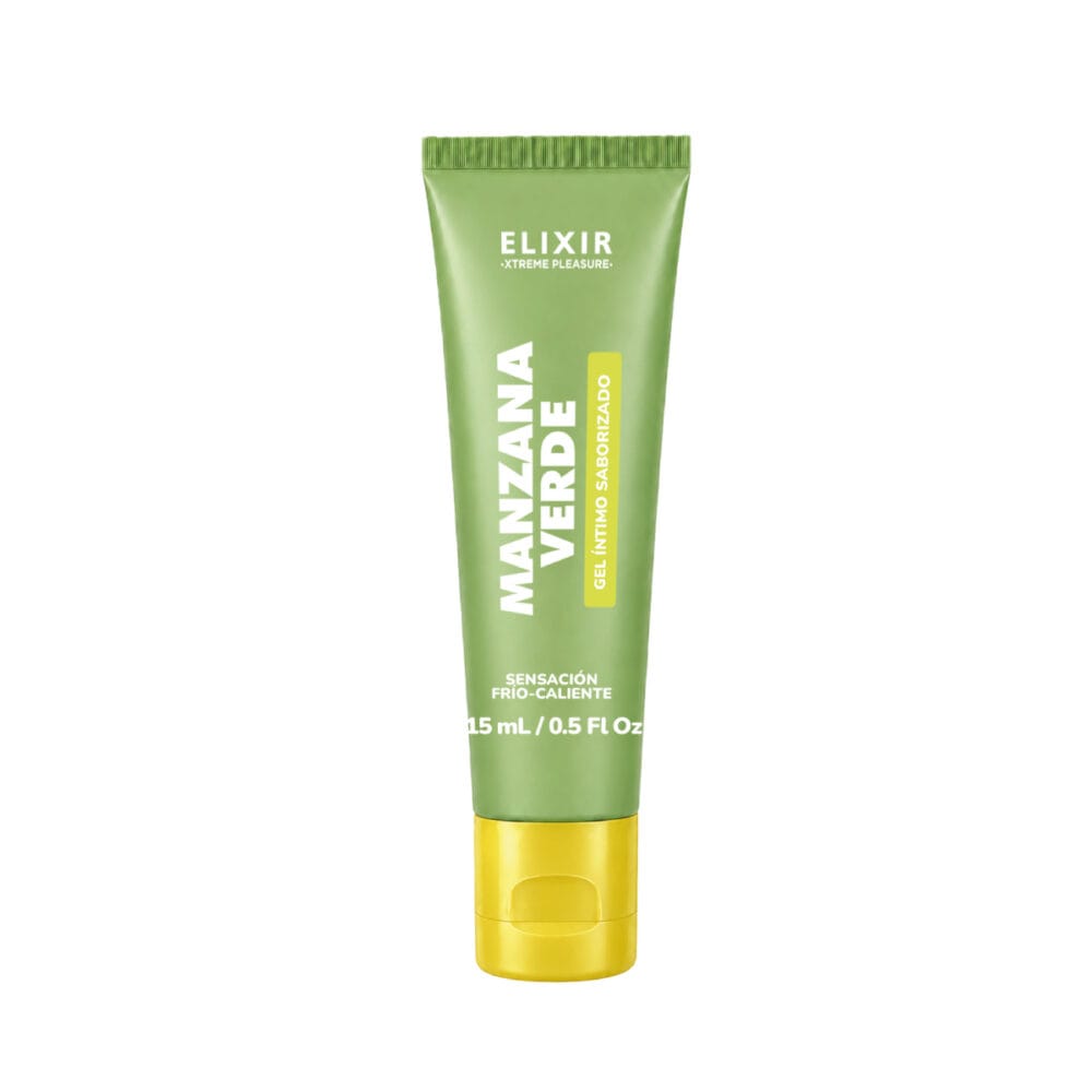 Lubricante Íntimo Saborizado Frío & Caliente Elixir 15 ml manzana verde tienda online sex shop Colombia Bangover