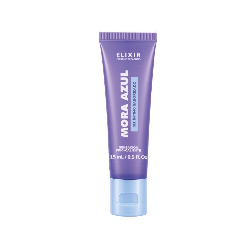 Lubricante Íntimo Saborizado Frío & Caliente Elixir 15 ml mora azul tienda online sex shop Colombia Bangover